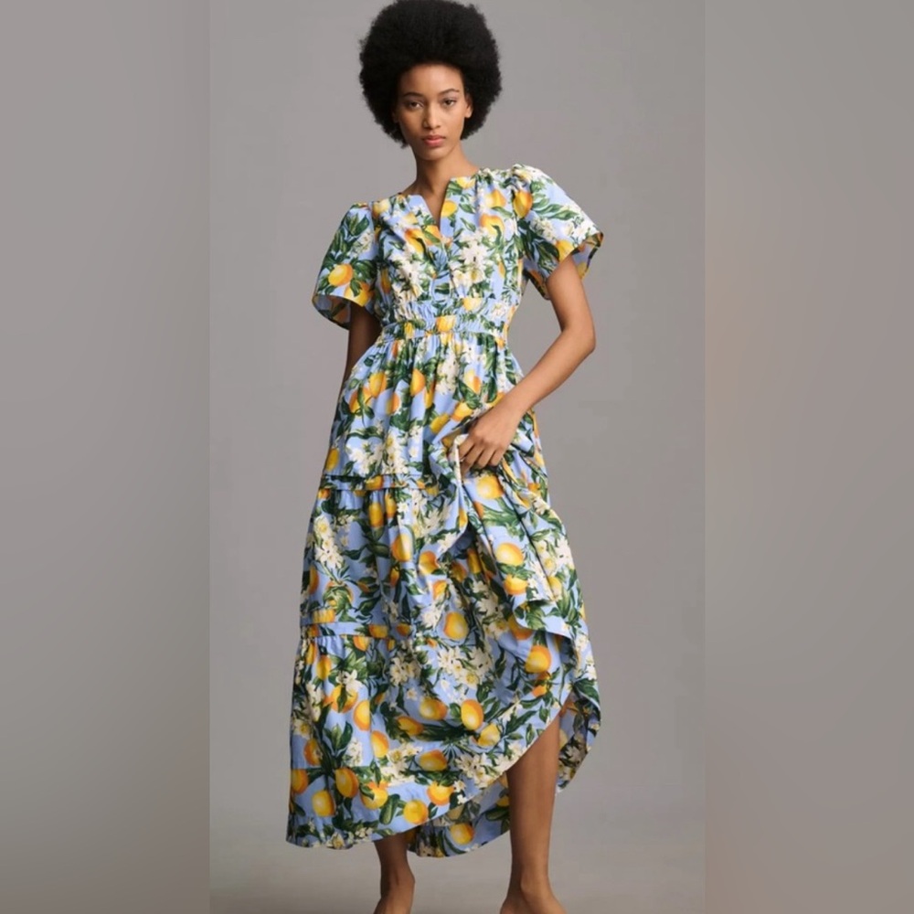 ANTHROPOLOGIE LEMON DRESS